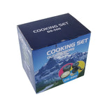 DS-500 Set de cuisine empilable ultra léger 15 pièces pour camping extérieur 4-5 personnes, Taille : Grande, DS-500 Taille : Grande