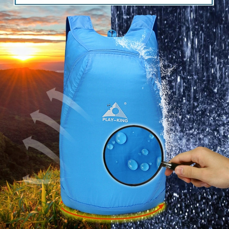 1328 Sac à dos ultra léger pliable anti-éclaboussures pour l'escalade en extérieur, 20L, charge maximale : 15kg, Sac à dos