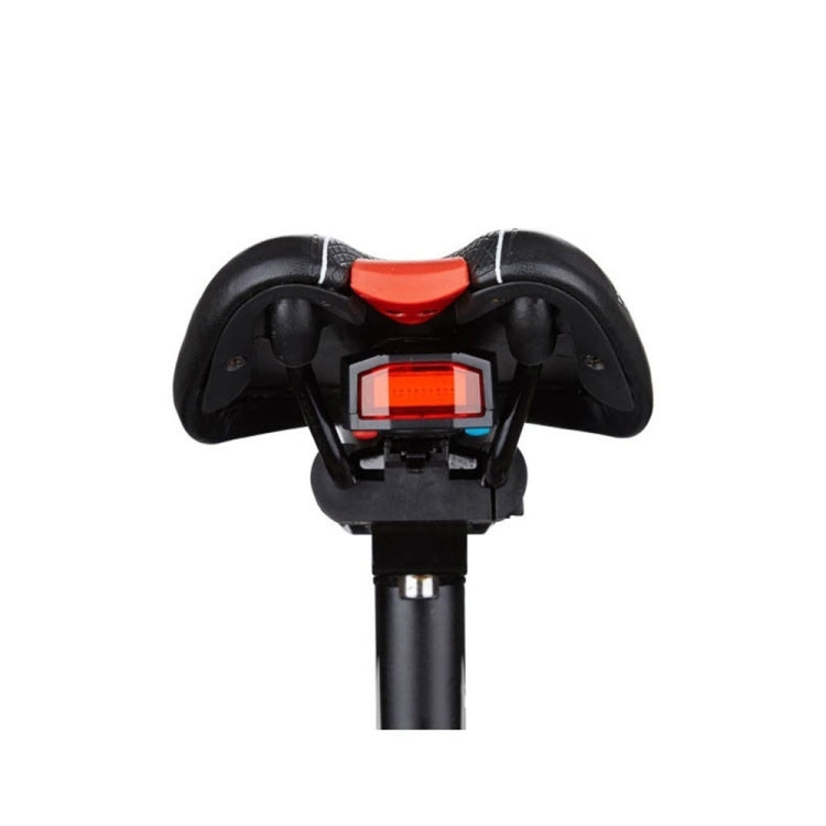 Feu arrière de vélo intelligent LED COB rechargeable USB étanche IP65 avec télécommande, distance de contrôle : 1-100 m, feu arrière étanche IP65