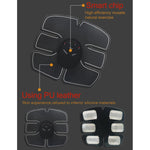 Système de modelage intelligent EMS Kit d'électrodes tonifiantes pour le corps, stimulateur musculaire pour entraînement fitness à domicile pour hommes / femmes, YZ-808