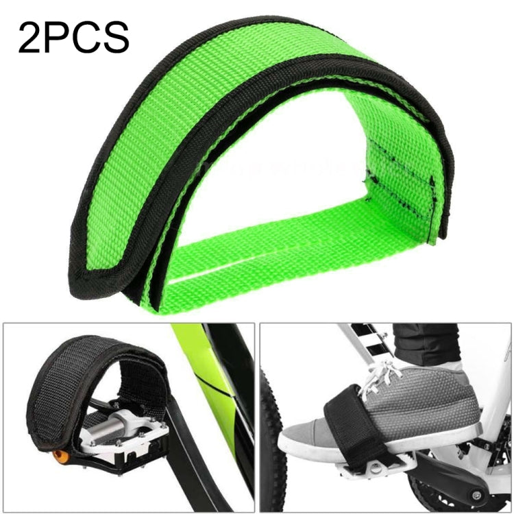 2 pièces bandes de pédales de vélo avec sangles antidérapantes pour pieds