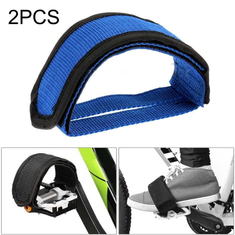 2 pièces bandes de pédales de vélo avec sangles antidérapantes pour pieds