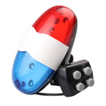 Klaxon électronique 4 tons pour vélo avec feu arrière LED multifonction, klaxon 4 tons feu arrière LED