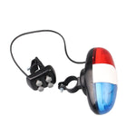 Klaxon électronique 4 tons pour vélo avec feu arrière LED multifonction, klaxon 4 tons feu arrière LED