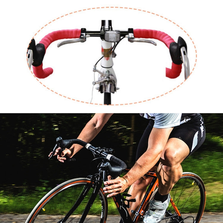 1 paire de ruban de guidon en liège pour vélo de route + 2 bouchons de guidon, 2 m rouge, 2 m blanc, 2 m jaune, 2 m noir, 2 m rose, 2 m vert, 2 m bleu