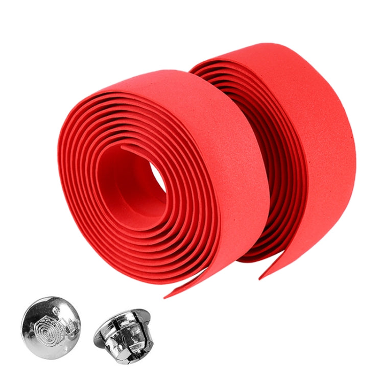 1 paire de ruban de guidon en liège pour vélo de route + 2 bouchons de guidon, 2 m rouge, 2 m blanc, 2 m jaune, 2 m noir, 2 m rose, 2 m vert, 2 m bleu