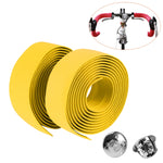 1 paire de ruban de guidon en liège pour vélo de route + 2 bouchons de guidon, 2 m rouge, 2 m blanc, 2 m jaune, 2 m noir, 2 m rose, 2 m vert, 2 m bleu