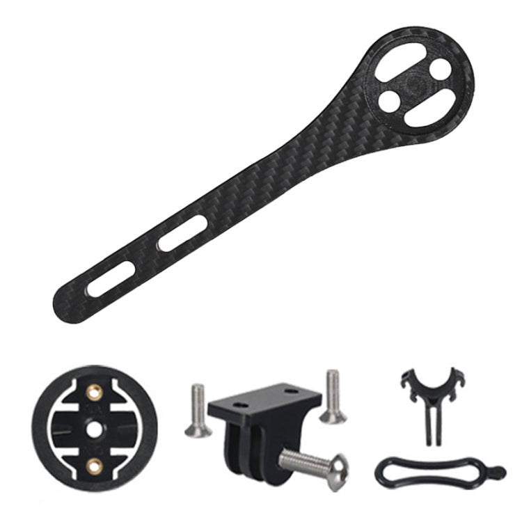 Support de compteur de vélo de route en fibre de carbone TOSEEK pour série Garmin (brillant), pour série Bryton (brillant), pour série CATEYE (brillant), pour série Garmin (brillant)
