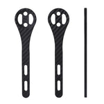 Support de compteur de vélo de route en fibre de carbone TOSEEK pour série Garmin (brillant), pour série Bryton (brillant), pour série CATEYE (brillant), pour série Garmin (brillant)
