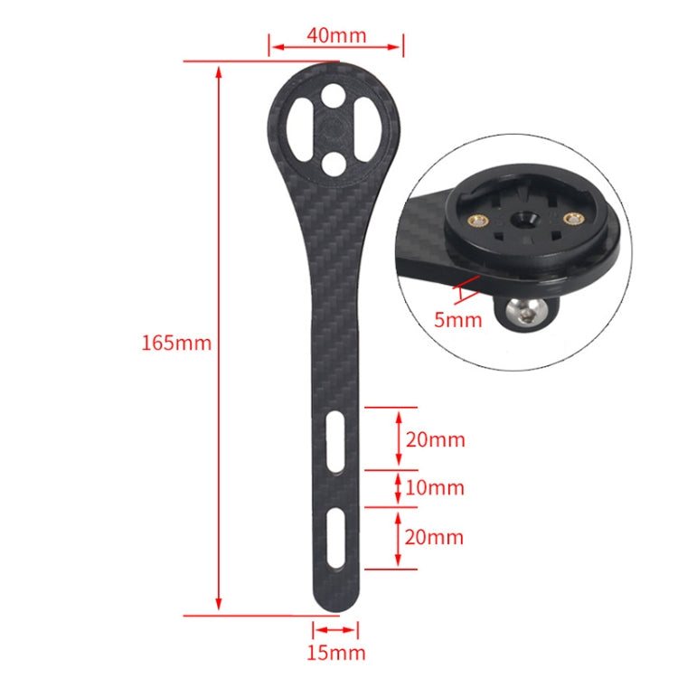 Support de compteur de vélo de route en fibre de carbone pour série Garmin (mat), pour série Bryton (mat), pour série CATEYE (mat), pour série Garmin (mat)