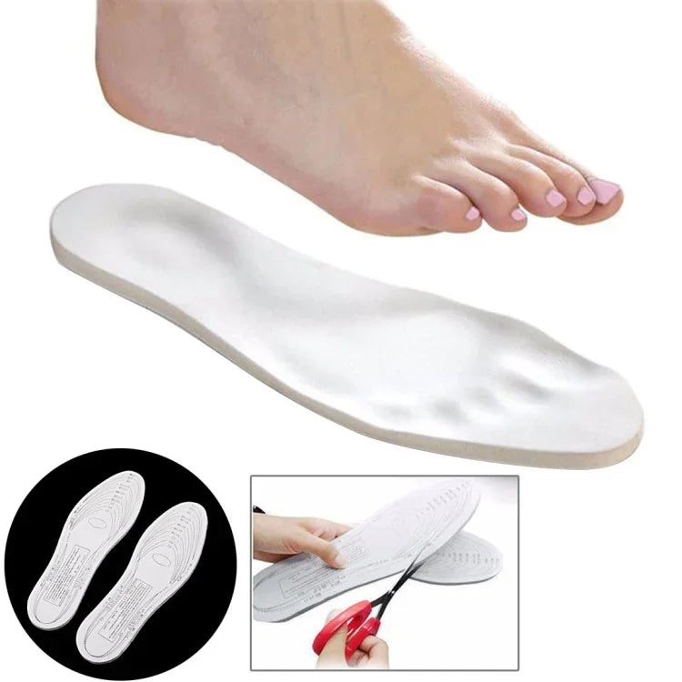 1 paire de semelles en mousse à mémoire de forme unisexes ajustables et confortables, Taille : 28,7 x 9,4 x 0,9 cm, Taille US : 1,5-11