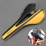 Selle de vélo de route en fibre de carbone TOSEEK, texture 3K + extinction, extinction (bleu), extinction (rouge), extinction (blanc), extinction (jaune), extinction (noir), extinction (orange), extinction (vert), extinction (gris)