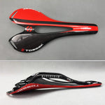 Selle de vélo de route en fibre de carbone TOSEEK, texture 3K + extinction, extinction (bleu), extinction (rouge), extinction (blanc), extinction (jaune), extinction (noir), extinction (orange), extinction (vert), extinction (gris)