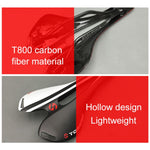 Selle de vélo de route en fibre de carbone TOSEEK, texture 3K + extinction, extinction (bleu), extinction (rouge), extinction (blanc), extinction (jaune), extinction (noir), extinction (orange), extinction (vert), extinction (gris)