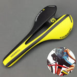Selle de vélo de route en fibre de carbone TOSEEK, texture 3K + extinction, extinction (bleu), extinction (rouge), extinction (blanc), extinction (jaune), extinction (noir), extinction (orange), extinction (vert), extinction (gris)