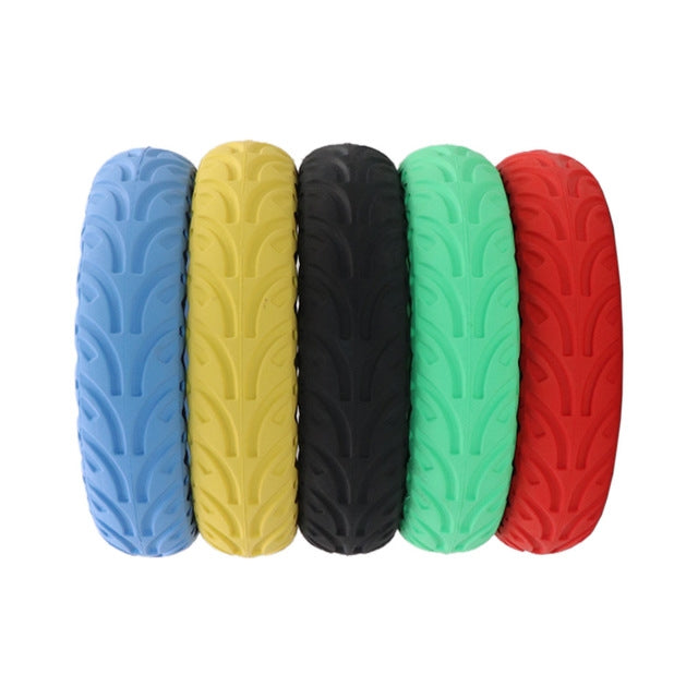 Pneu solide à motif décoratif en nid d'abeille, résistant à l'usure et aux chocs, 8,5 pouces, pour trottinette électrique Xiaomi Mijia M365