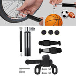 Pompe manuelle mini portable en alliage d'aluminium pour vélo + rustine sans colle en plastique + démonte-pneu, Gonfleur + rustine sans colle en plastique + démonte-pneu noir, Gonfleur + rustine sans colle en plastique + démonte-pneu rouge
