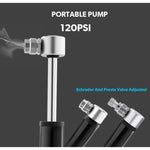 Pompe manuelle mini portable en alliage d'aluminium pour vélo + rustine sans colle en plastique + démonte-pneu, Gonfleur + rustine sans colle en plastique + démonte-pneu noir, Gonfleur + rustine sans colle en plastique + démonte-pneu rouge