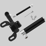 Pompe manuelle mini portable en alliage d'aluminium pour vélo + rustine sans colle en plastique + démonte-pneu, Gonfleur + rustine sans colle en plastique + démonte-pneu noir, Gonfleur + rustine sans colle en plastique + démonte-pneu rouge