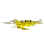 10 leurres souples de pêche de 4 cm Popper Poper, crevette rose, crevette verte, crevette transparente, crevette artificielle, crevette lumineuse