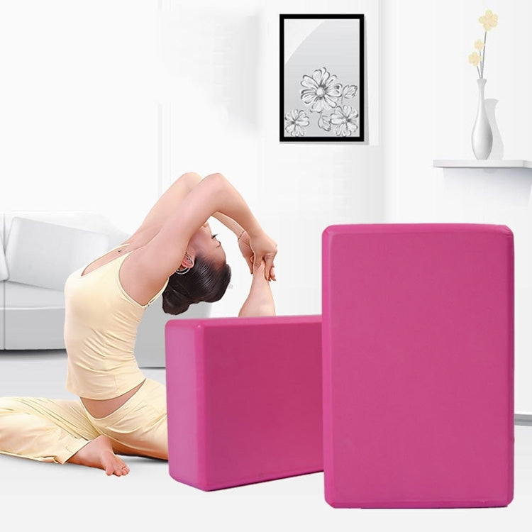 Bloc de yoga en mousse haute densité brique pour femmes exercice à domicile fitness santé outil de pratique de gym, taille : 23*15*7.5cm, 23 x 15 x 7.5cm violet