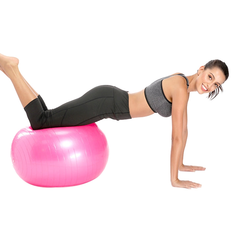 Gros ballon de yoga épaissi anti-explosion, ballon de fitness sportif écologique pour femmes enceintes, Diamètre : 65 cm, 65 cm (Rose), 65 cm (Bleu), 65 cm (Violet)