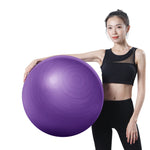 Gros ballon de yoga épaissi anti-explosion, ballon de fitness sportif écologique pour femmes enceintes, Diamètre : 65 cm, 65 cm (Rose), 65 cm (Bleu), 65 cm (Violet)