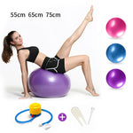 Gros ballon de yoga épaissi anti-explosion, ballon de fitness sportif écologique pour femmes enceintes, Diamètre : 65 cm, 65 cm (Rose), 65 cm (Bleu), 65 cm (Violet)