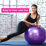 Gros ballon de yoga épaissi anti-explosion, ballon de fitness sportif écologique pour femmes enceintes, Diamètre : 65 cm, 65 cm (Rose), 65 cm (Bleu), 65 cm (Violet)