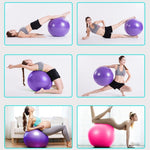 Gros ballon de yoga épaissi anti-explosion, ballon de fitness sportif écologique pour femmes enceintes, Diamètre : 65 cm, 65 cm (Rose), 65 cm (Bleu), 65 cm (Violet)