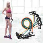 Bandes de résistance pour exercice fitness, corde élastique d'entraînement pour yoga et musculation, Taille : 5*9*1200 mm, Livraison couleur aléatoire, Taille : 5*9*1200 mm