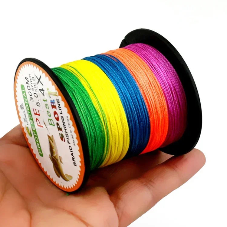 HENGJIA Coloré 8.0# 0.50mm 80LB 40.8kg Tension 300m Tresse de Pêche PE 4 Brins Extra Forte Ligne de Cerf-volant, 8.0# 0.50mm 80LB