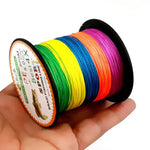 HENGJIA Coloré 3.0# 0.28mm 38LB 15.8kg Tension 300m Ligne de pêche tressée PE 4 brins extra forte Ligne de cerf-volant, 3.0# 0.28mm 38LB
