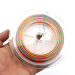 HENGJIA Colorful 5.0# 0.37mm 50LB 22.6kg Tension 100m Fil de pêche tressé PE extra fort à 4 brins Ligne de cerf-volant, 5.0# 0.37mm 50LB