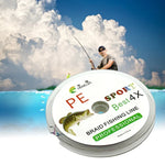 HENGJIA Colorful 5.0# 0.37mm 50LB 22.6kg Tension 100m Fil de pêche tressé PE extra fort à 4 brins Ligne de cerf-volant, 5.0# 0.37mm 50LB