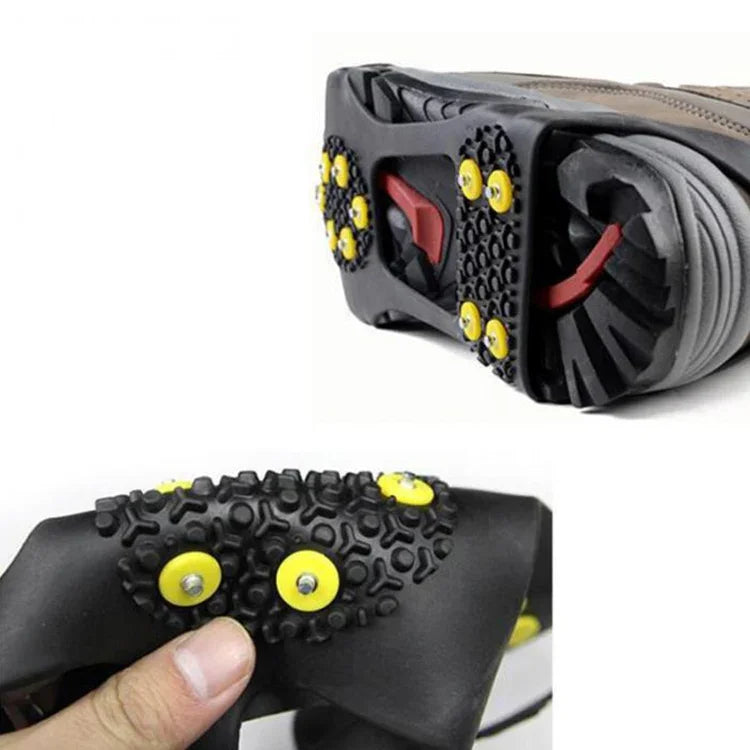 10 Teeth Ice Claw Outdoor Non-slip Shoes Covers for Ice Snow Ground, Size : L, Size : L