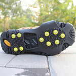 10 Teeth Ice Claw Outdoor Non-slip Shoes Covers for Ice Snow Ground, Size : L, Size : L