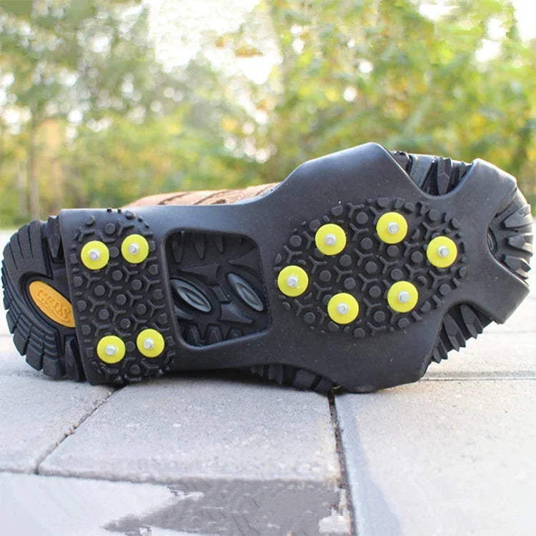 10 Teeth Ice Claw Outdoor Non-slip Shoes Covers for Ice Snow Ground, Size : L, Size : L