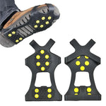 Protège-chaussures antidérapants à 10 dents pour glace et neige, taille : S, taille : S