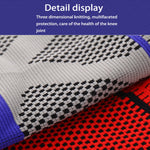 Protection de genou en silicone tricotée pour fitness en plein air, support à ressort anti-collision, Taille : XL, Taille : XL