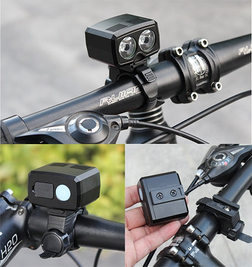 Phare avant de vélo Y15 avec 2 x LED CREE XPG2 500LM rechargeable USB avec 5 modes, Y15