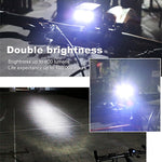 Phare avant de vélo Y15 avec 2 x LED CREE XPG2 500LM rechargeable USB avec 5 modes, Y15