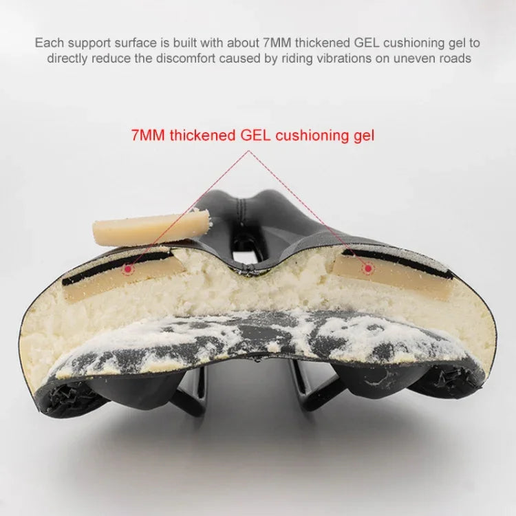 Selle de vélo de course en silicone creux respirant PROMEND SD-567, SD-567