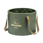 Seau pliable Naturehike NH20SJ040 20L en PVC pour stockage d'eau en camping extérieur, 20L