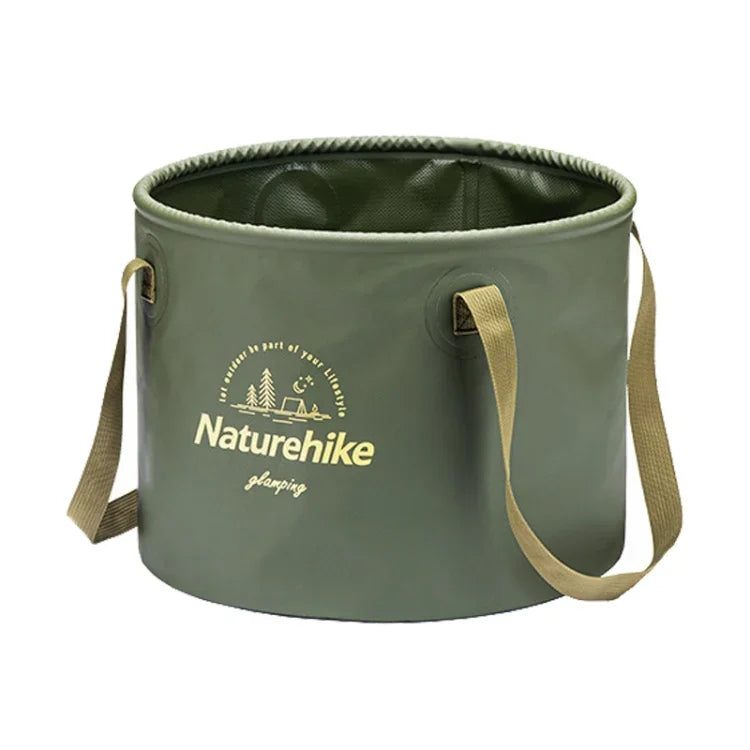 Seau pliable Naturehike NH20SJ040 20L en PVC pour stockage d'eau en camping extérieur, 20L