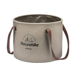 Seau pliable Naturehike NH20SJ040 20L en PVC pour stockage d'eau en camping extérieur, 20L