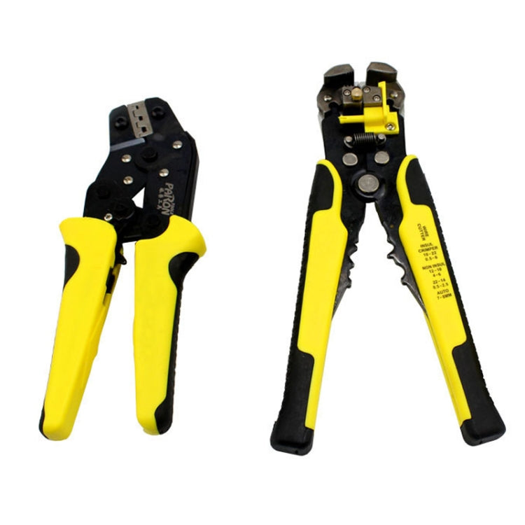 Jeu d'outils 3-en-1 avec pince à dénuder multifonction 0,25-6,0 mm, pince à sertir en acier au carbone et sac de rangement, pince à dénuder 0,25-6,0 mm