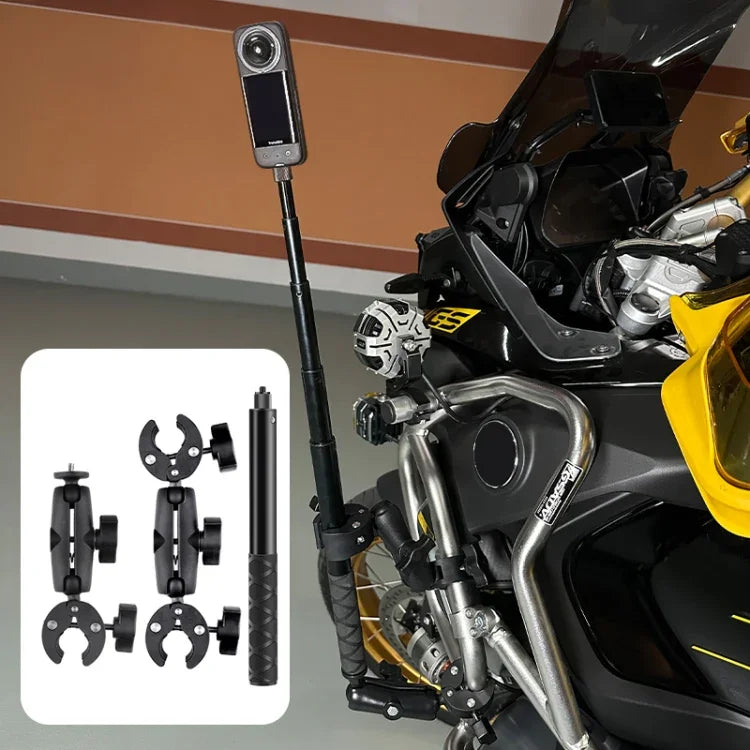 Support de guidon à pince double tête pour moto, fixation fixe, Dualheads Crab