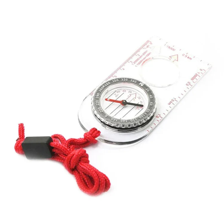 2pcs Boussole extérieure Nisa SD482 avec échelle de carte et loupe multifonction, SD482