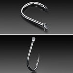 ISE 500 hameçons barbelés de pêche de tailles mixtes, 6-15 #